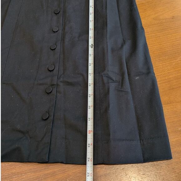 NWT J.Crew Black Cotton Button-front Puff-sleeve Mini Dress BP874, size 10 - Picture 8 of 11